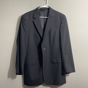 Jos. A. Bank Men’s Blue Striped Wool Sport Coat 41L Single-Breasted Double Vent